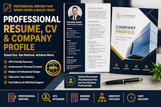 create an ats friendly resume and company profile