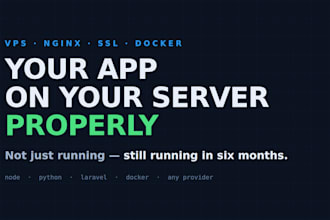 deploy your app to a vps with nginx and free ssl