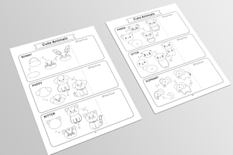 create how to draw pages for children