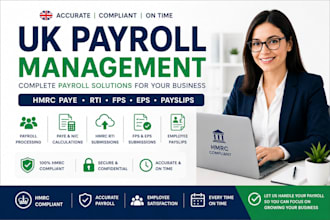 prepare UK cis returns, verify subcontractors and handle p45, p60 and p11d