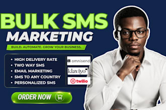 send bulk sms marketing campaign, text message, bulk email blast and bulk sms