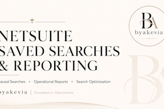 create netsuite saved searches and operational reports
