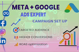 setup and manage meta ads for facebook and instagram