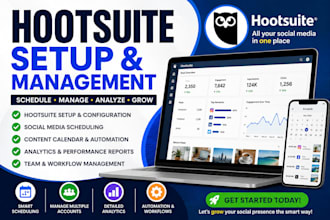 setup hootsuite social media scheduling and automation