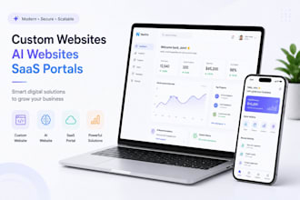 develop custom website saas portal ai website development telemedicine
