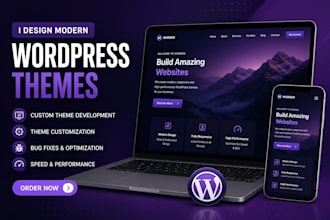 design modern wordpress theme