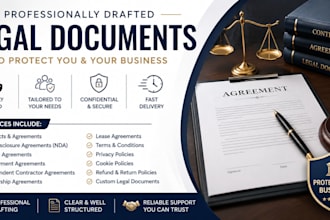 draft nda, contracts, agreements, terms and privacy policies