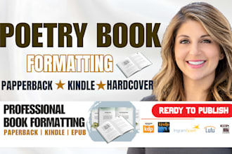format and design poetry book, poetry interior design, poetry book formatting