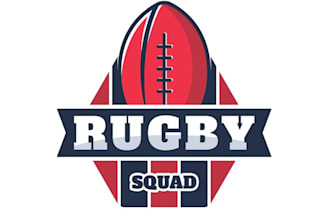 do rugby team club sports rugby ball logo design