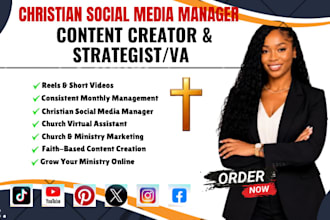 be church virtual assistant grow christian social media with faith based content