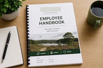 create a bespoke, professional employee handbook