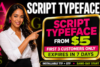 script typeface script font handwritten font calligraphy font