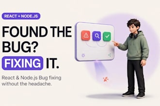 fix react, nodejs and mern stack bugs in your web app