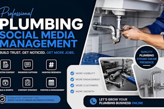 be your social media manager for plumbing businesses