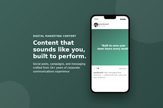 write your strategic communications or digital content