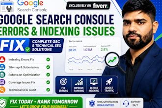 fix google search console errors and indexing issues
