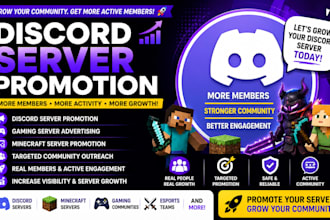 discord server promotion discord advertising minecraft promotion gaming server
