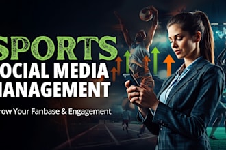 manage your sports social media page and grow your fanbase