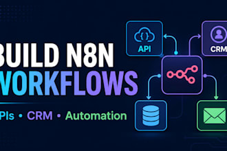 build n8n workflows with apis and CRM automation