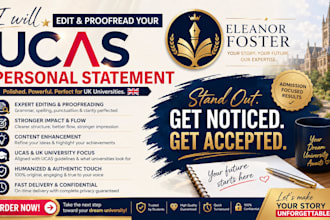 edit and proofread your ucas personal statement