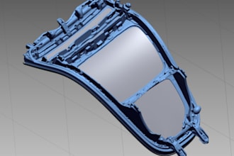 convert stl and mesh files to editable cad, step cad reconsruction  model
