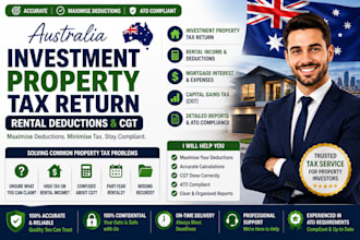prepare australia investment property tax return, rental deductions and cgt