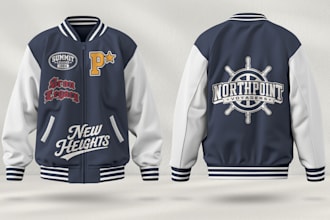 create custom varsity jacket and letterman jacket design