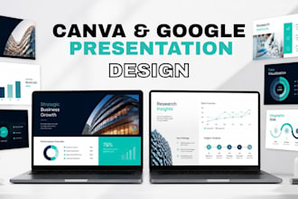 design professional canva and google slides presentations