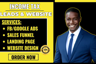 deliver warm income tax leads using targeted paid social media ads marketing