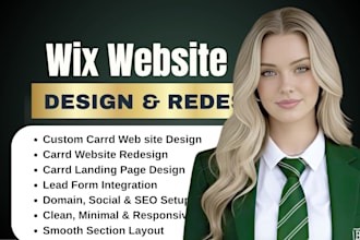 design wix studio website, wix redesign website, german business website, wix