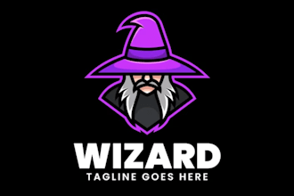 do outstanding magical fantasy mystical wizard logo