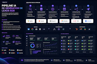 do a complete pipeline automation for leads generation b2b