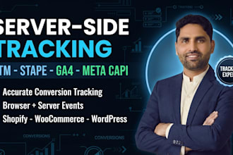 set up server side tracking with GTM, stape, ga4 and meta capi
