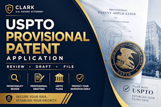 prepare and file US provisional patent application with uspto US patent filing