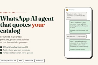 build a whatsapp ai agent that answers customers and captures leads