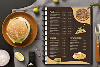design restaurant menu design, food menu design, restaurant flyer, menu design