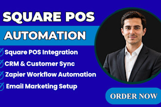 square pos integration crm automation zapier email marketing sync