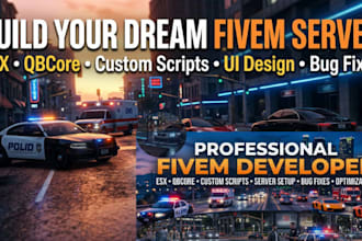 be your expert fivem server developer
