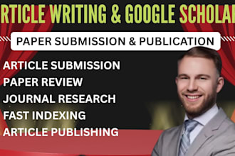 write and publish articles on google scholar indexed journals, scopus