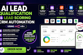 build ai lead qualification automation, ai lead scoring CRM automation using n8n