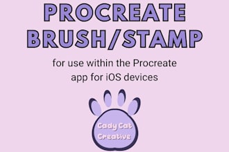 create a custom procreate brush or stamp for you