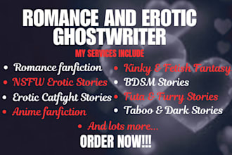 write nsfw erotica fanfiction romance futa catfight kinky smut romance fantasy