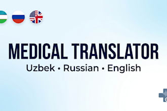 translate medical documents between uzbek, russian and english