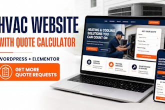 build hvac website in wordpress with instant quote calculator