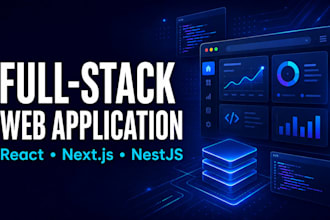 build a react next js and nest js web application