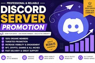 promote your discord server, nft community,