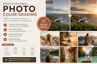 color grade and edit your photos for social media