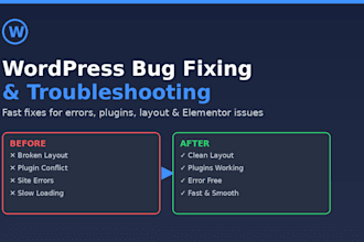 fix wordpress errors and technical issues