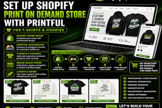 create a shopify print on demand store with printful setup