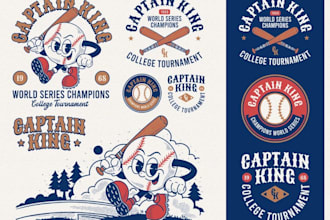create college sports mascot logo design